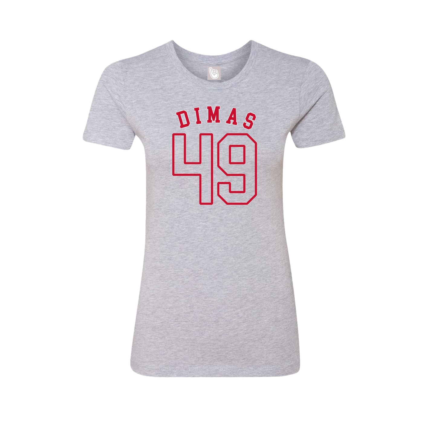 Fitted Women's Tee — Shirsey Arch in Grey