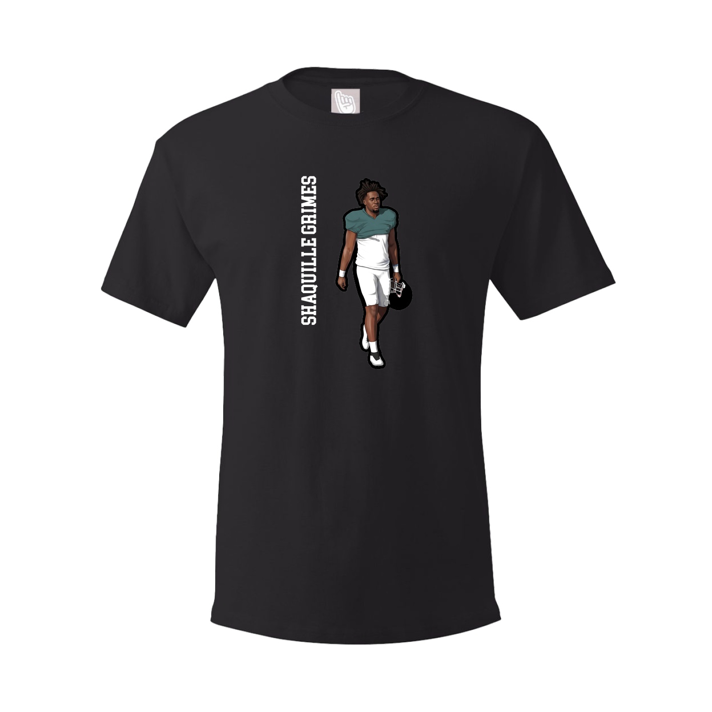 Tee — Name Vertical in Black