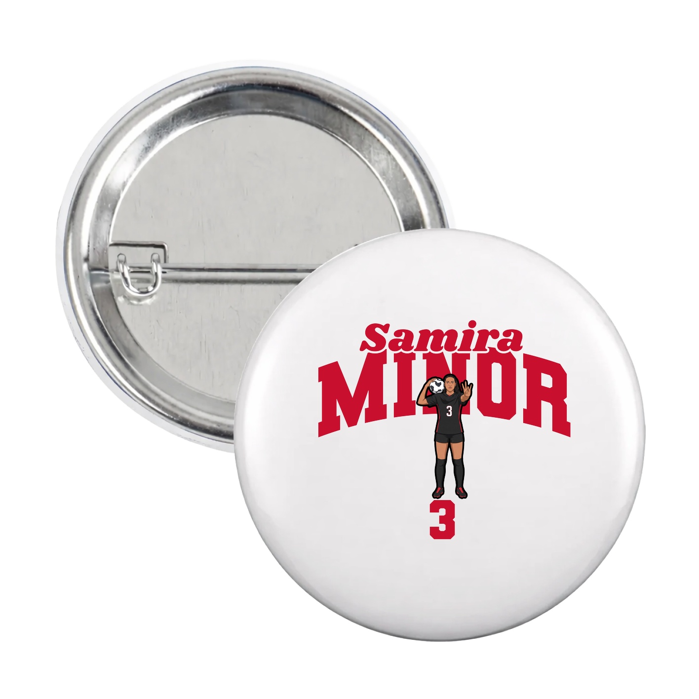 Game Day Button — Signature Arch in White