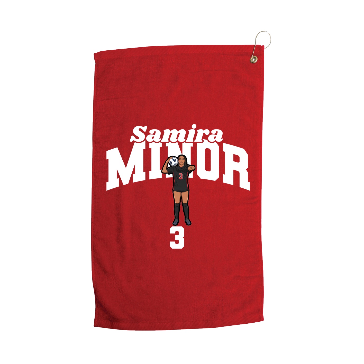 Golf Towel — Signature Arch in Red