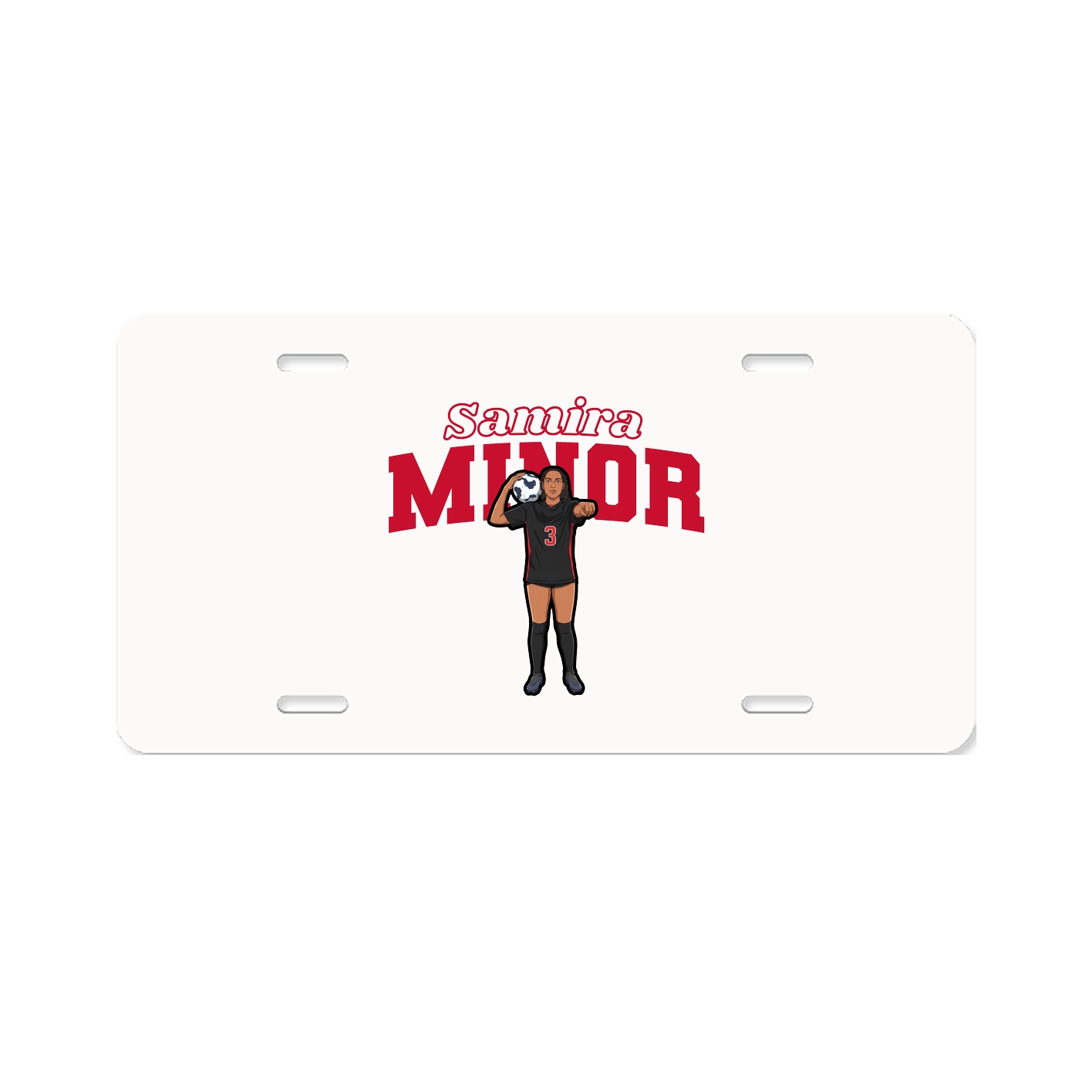 License Plate — Name Arch in Classic