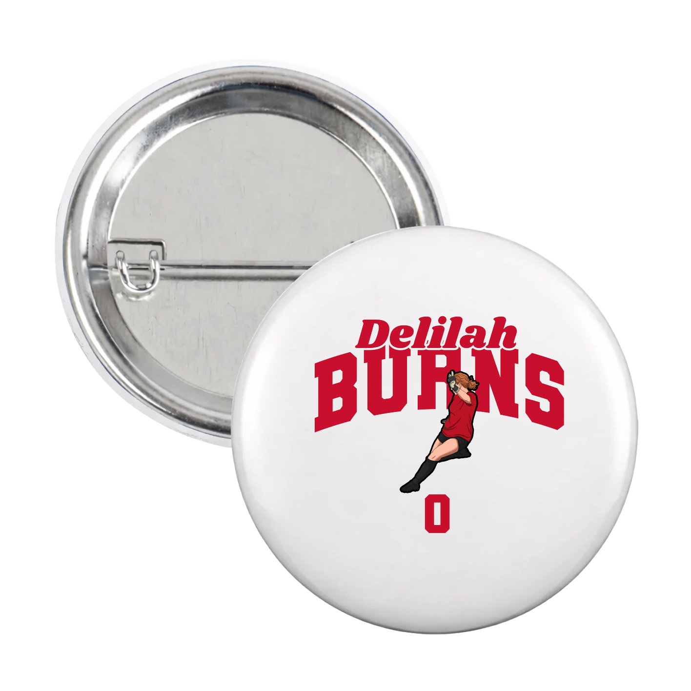 Game Day Button — Signature Arch in White
