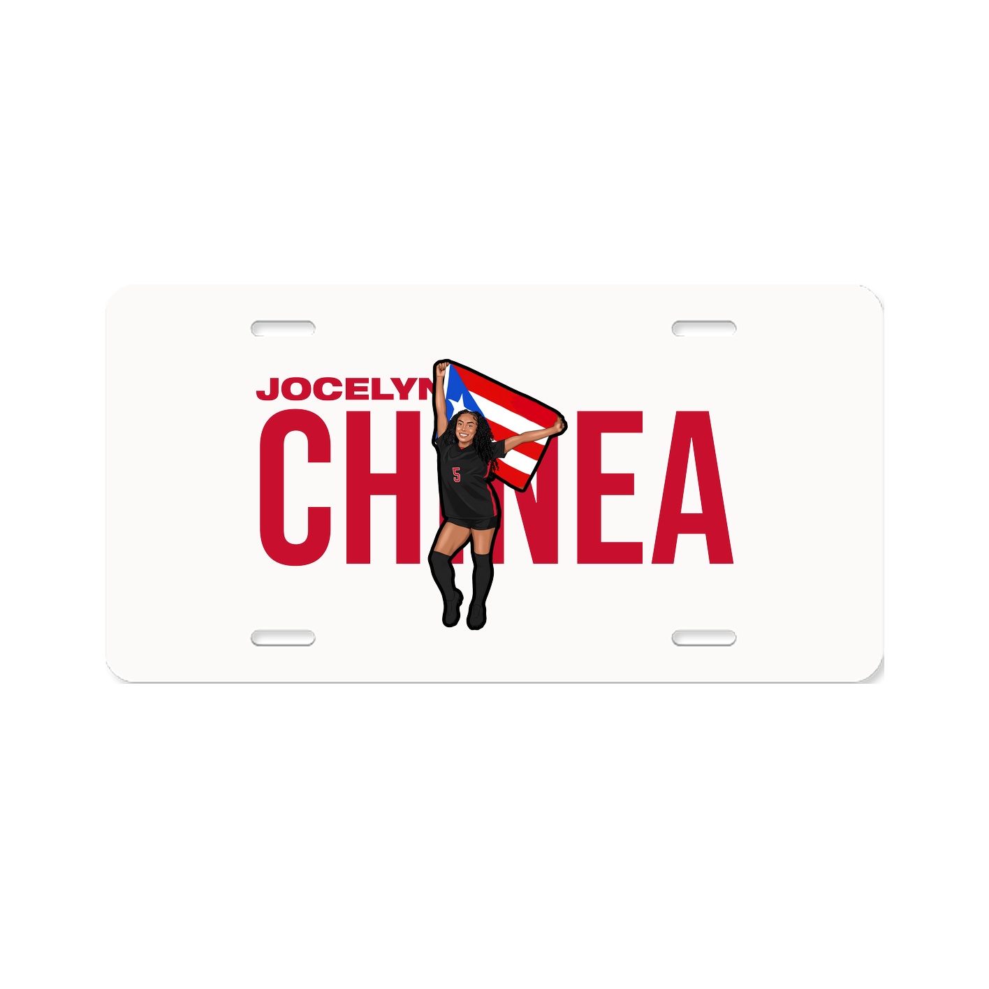 License Plate — Player Name in Classic