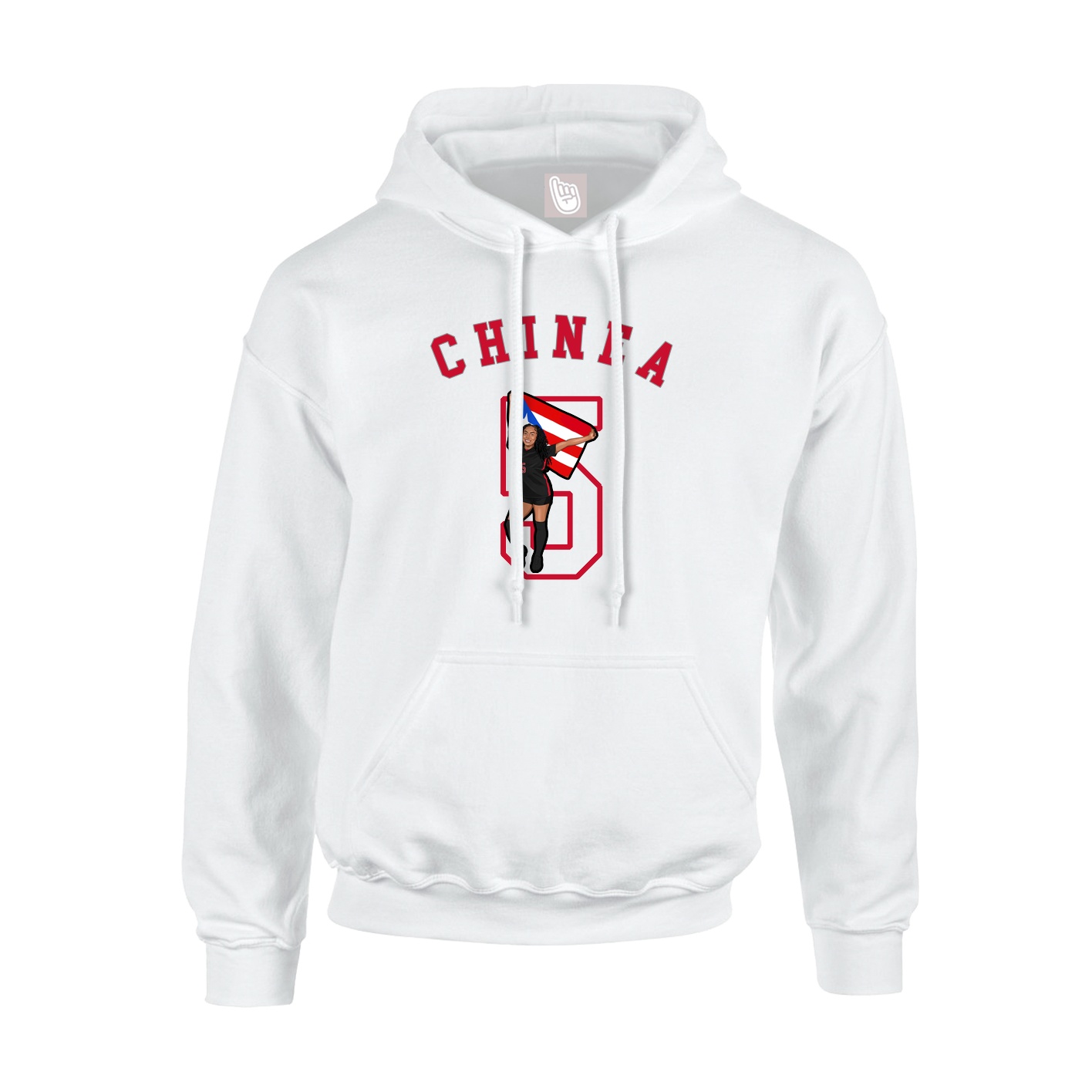 Hoodie — Shirsey Arch in White