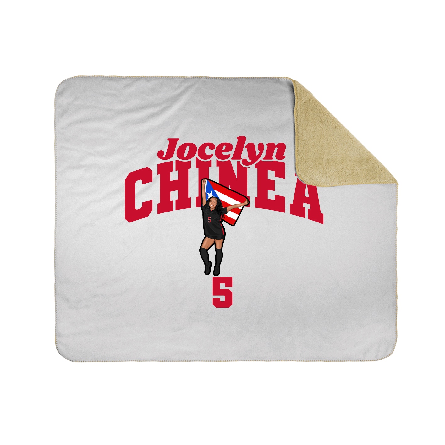 Throw Blanket — Signature Arch in White