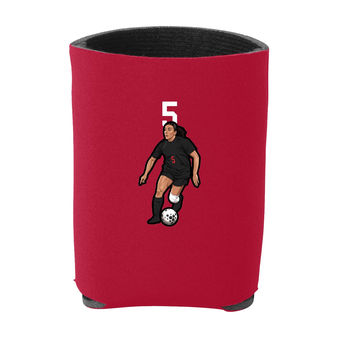 Can Holder — Number Top in Red