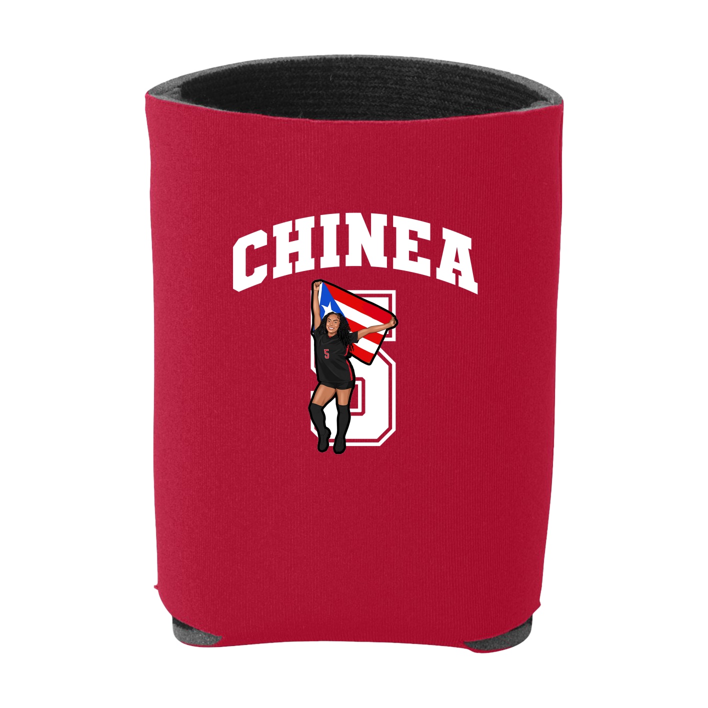 Can Holder — Number in Red