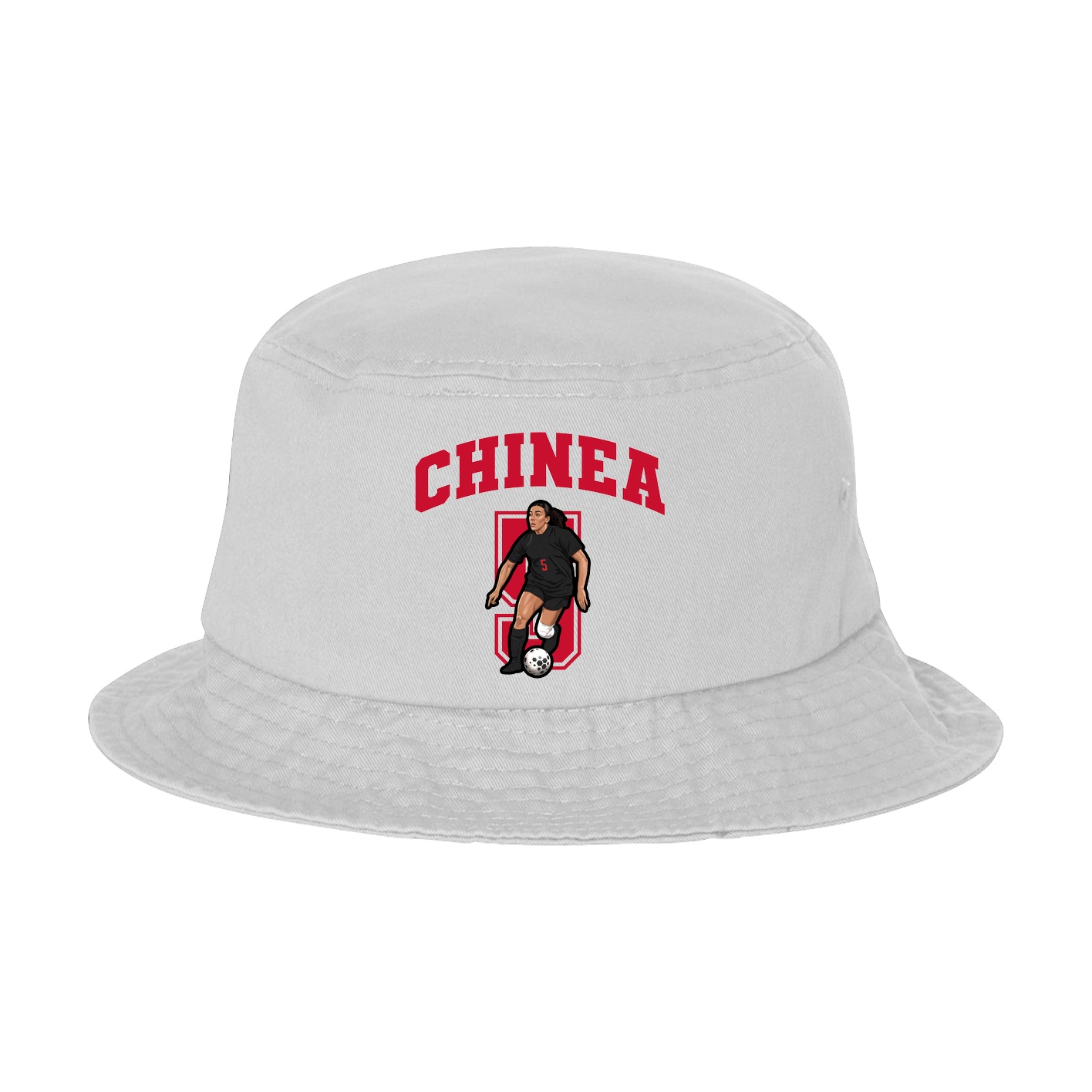 Bucket Cap — Number in White