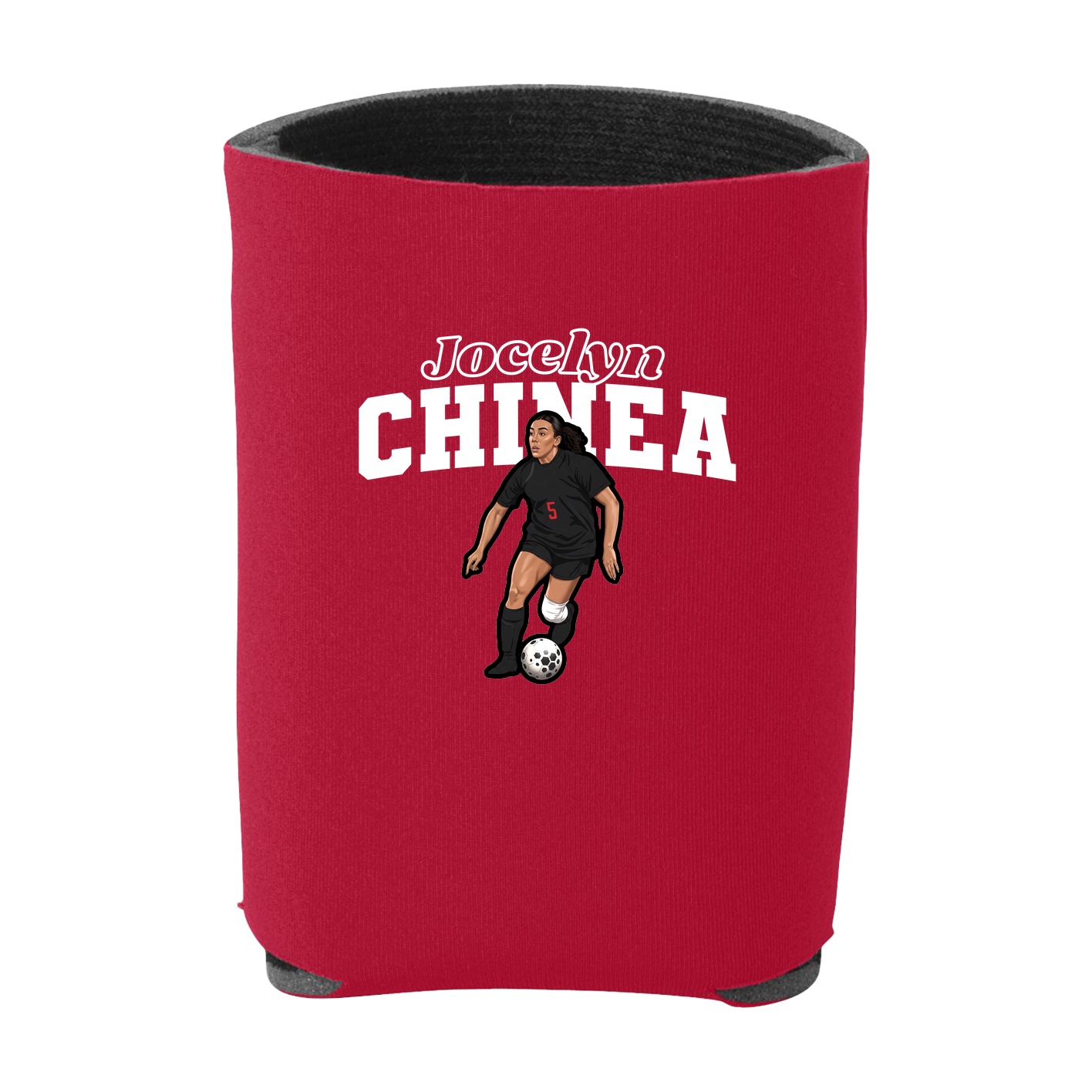 Can Holder — Name Arch in Red