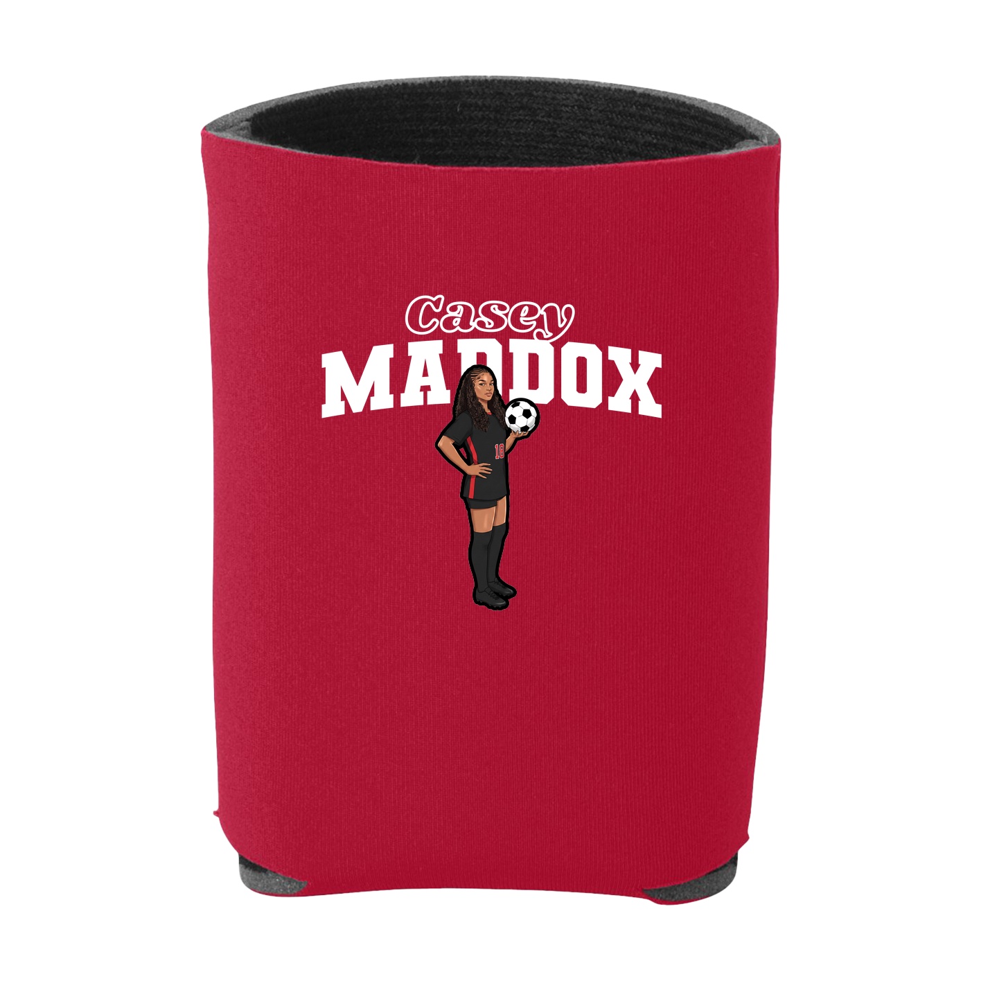 Can Holder — Name Arch in Red