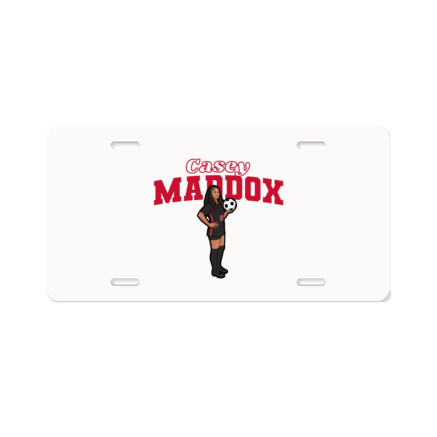 License Plate — Name Arch in Classic