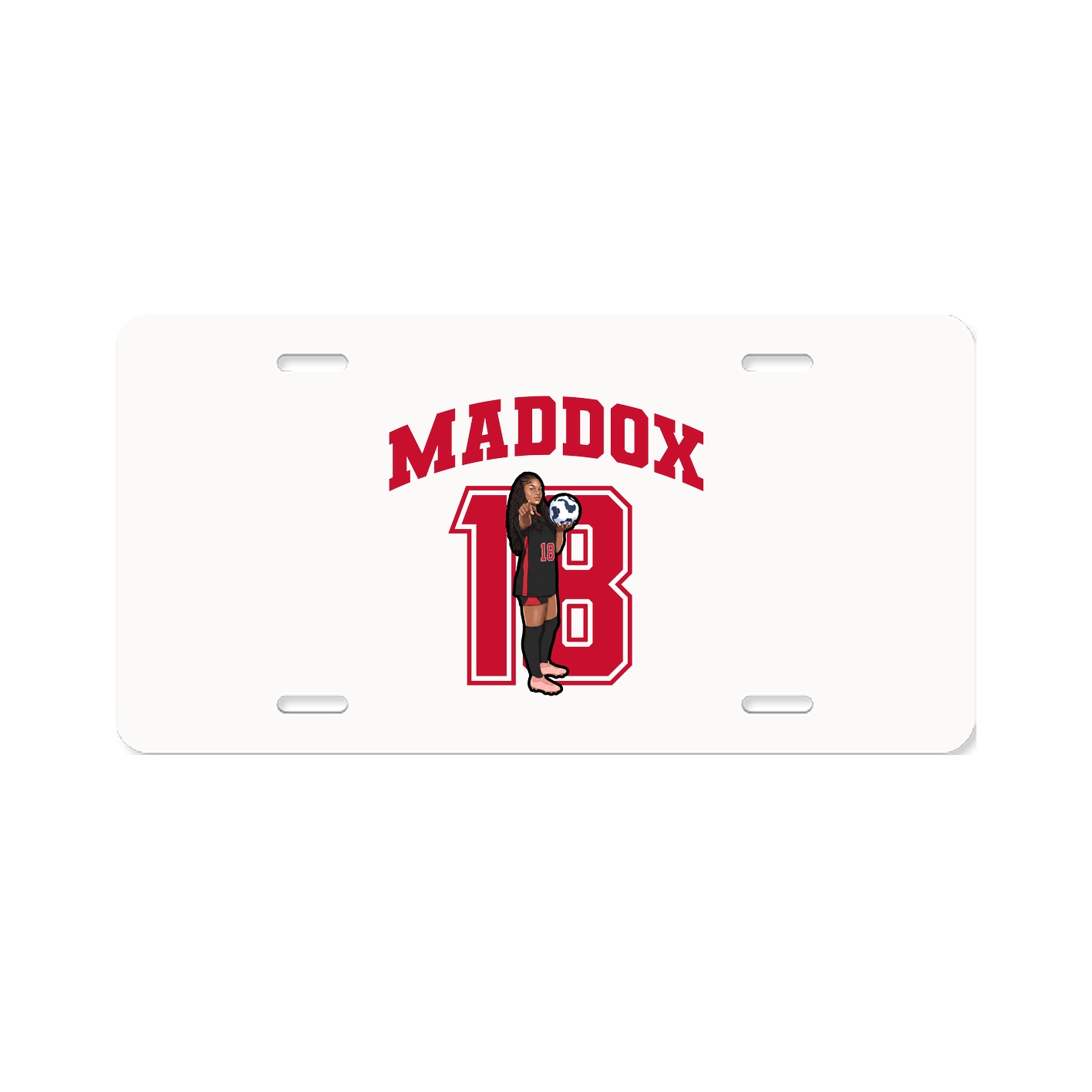 License Plate — Number in Classic