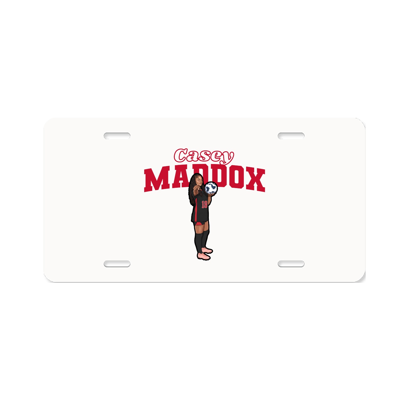 License Plate — Name Arch in Classic
