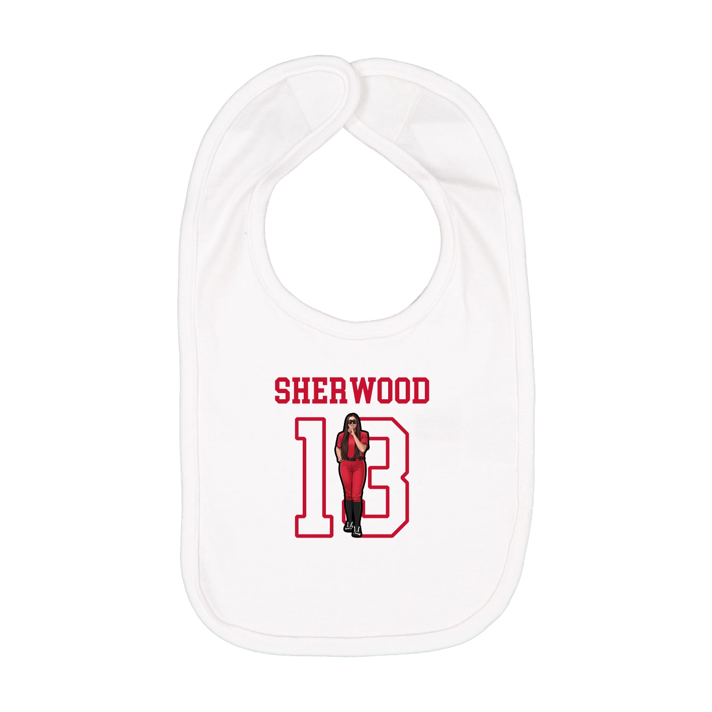 Infant Bib — Shirsey in White