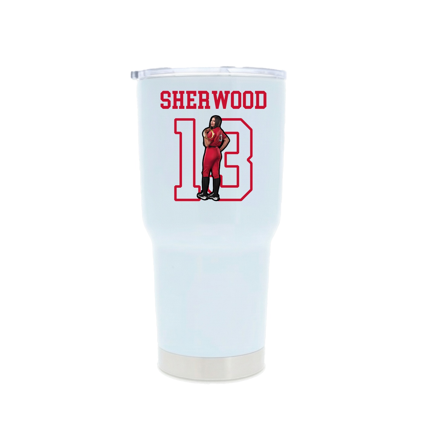 30oz Stainless Steel Tumbler — Shirsey in White