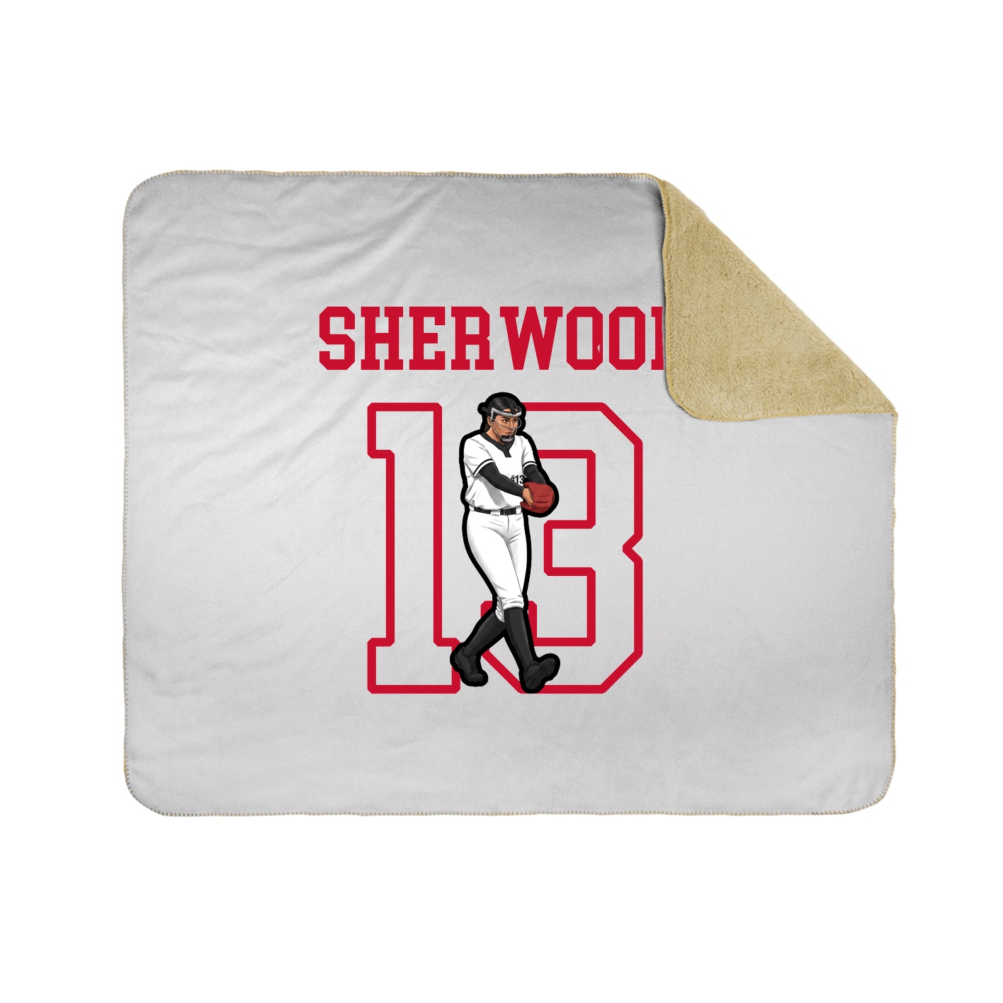 Throw Blanket — Shirsey in White