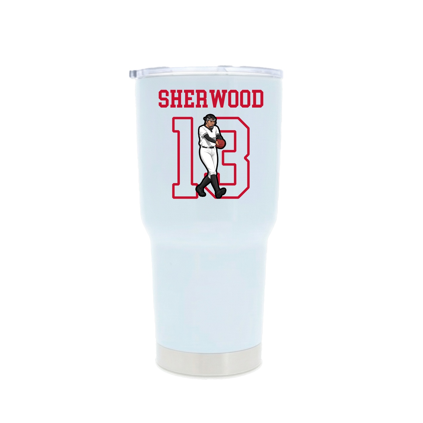 30oz Stainless Steel Tumbler — Shirsey in White