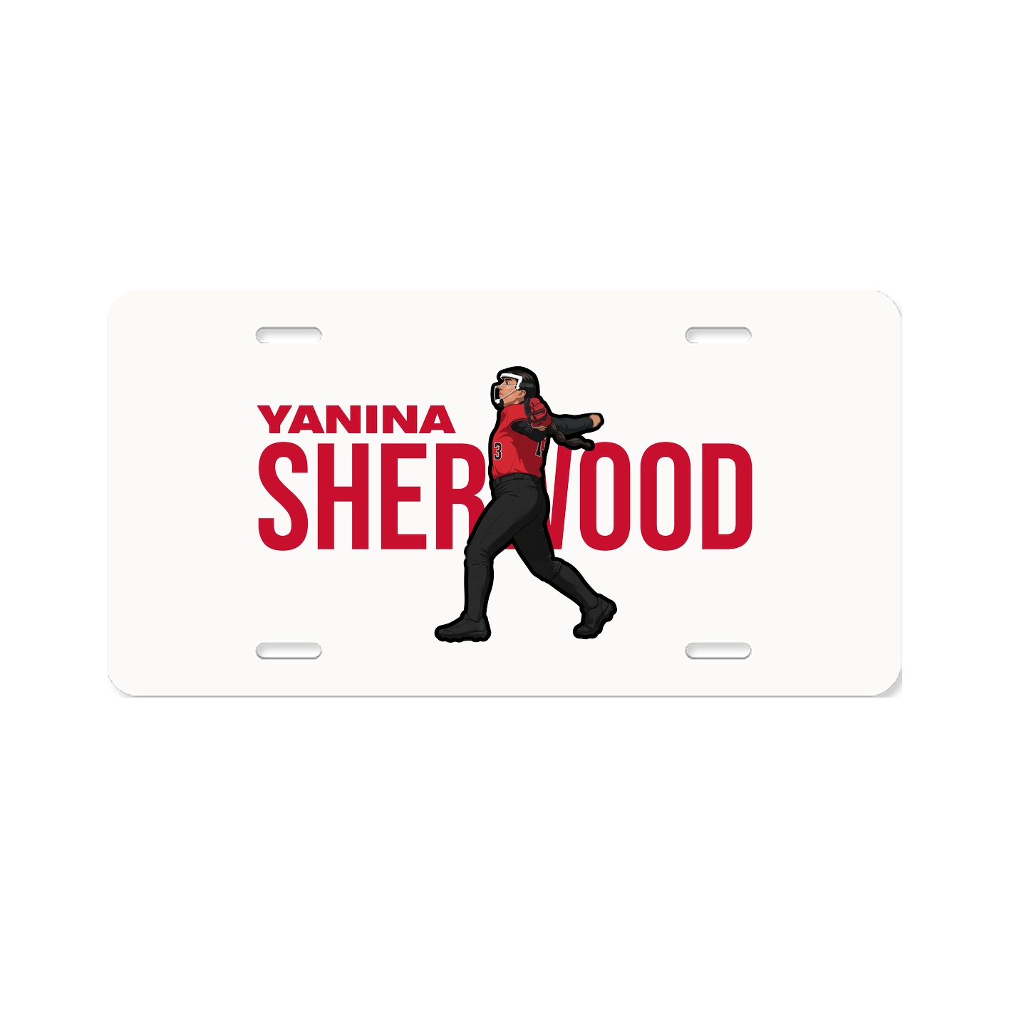 License Plate — Player Name in Classic