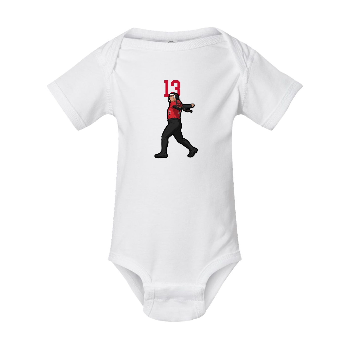 Baby Onesie — Number Top in White