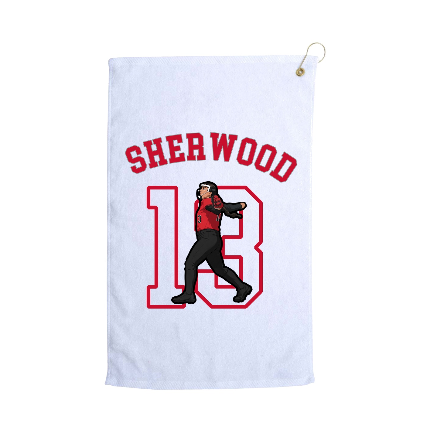 Golf Towel — Shirsey Arch in White