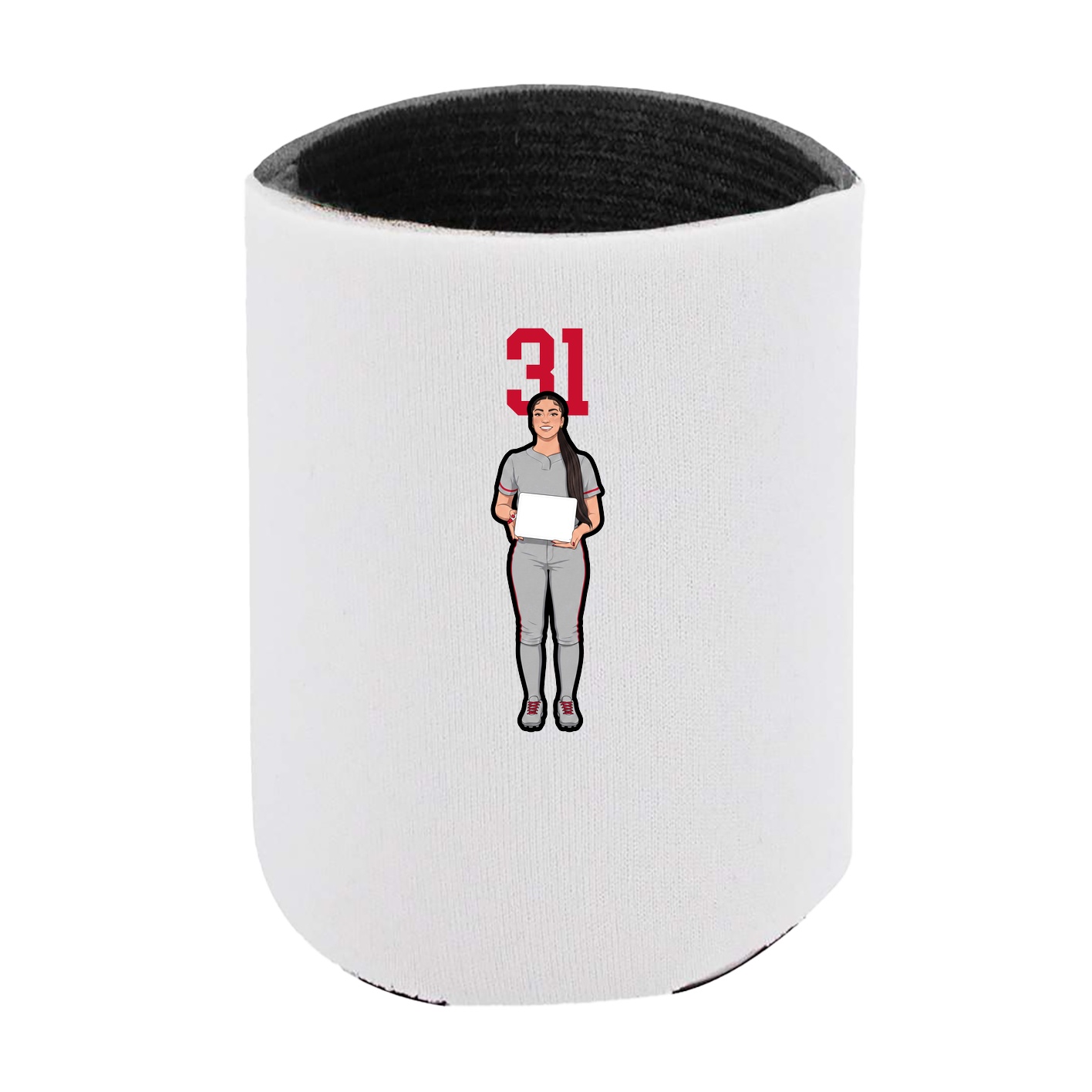 Can Holder — Number Top in White