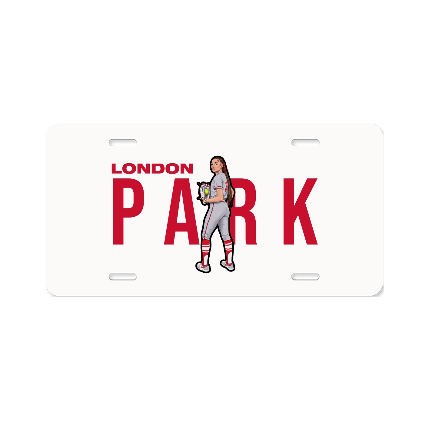 License Plate — Player Name in Classic