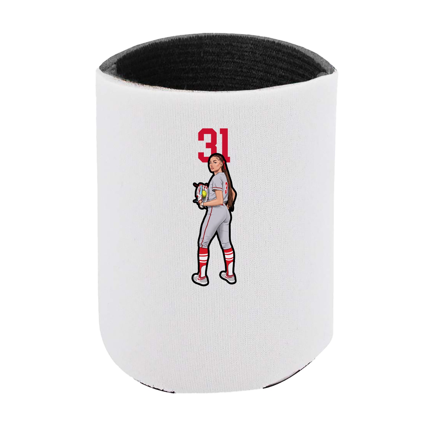 Can Holder — Number Top in White