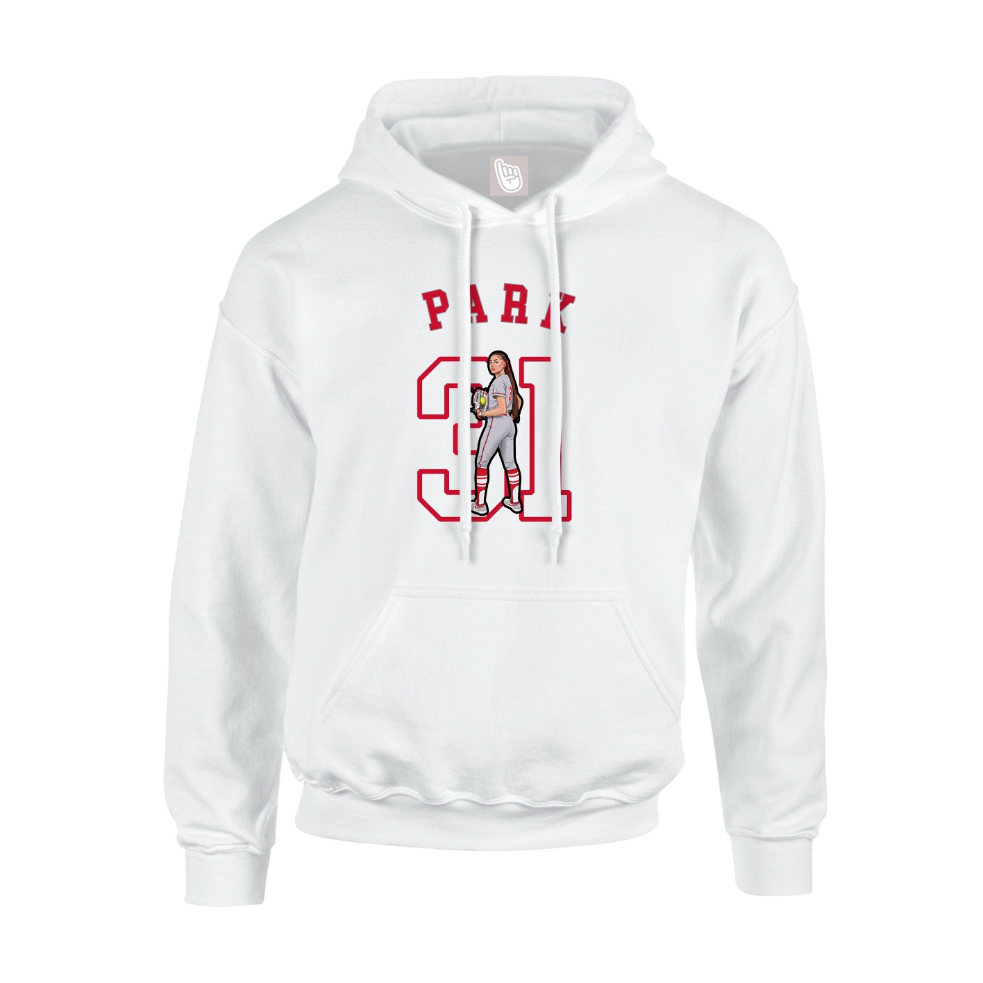 Hoodie — Shirsey Arch in White
