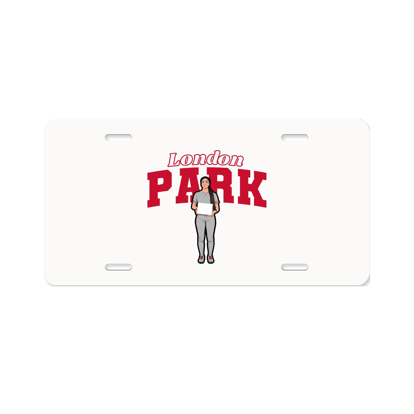 License Plate — Name Arch in Classic