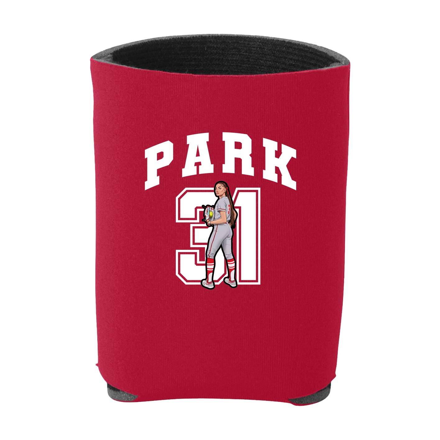 Can Holder — Number in Red