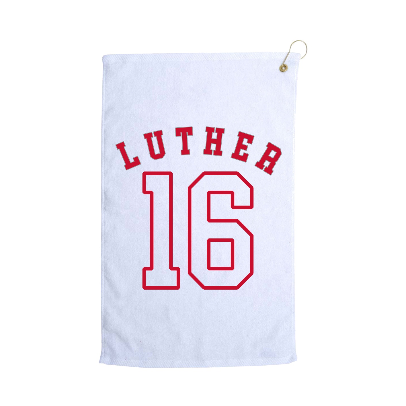 Golf Towel — Shirsey Arch in White