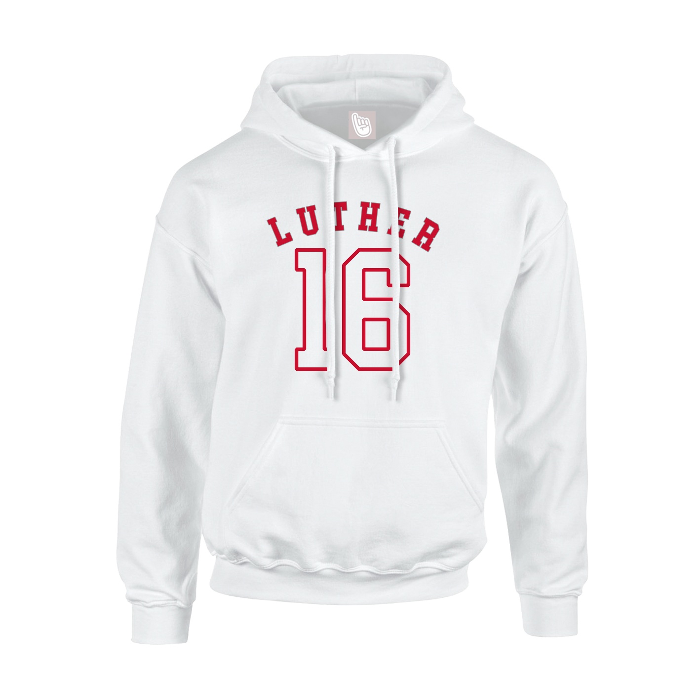 Youth Hoodie — Shirsey Arch in White
