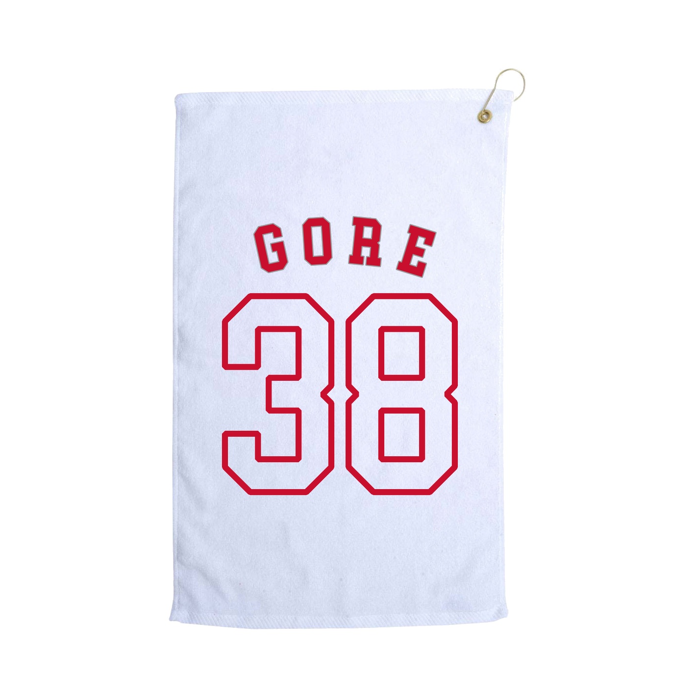 Golf Towel — Shirsey Arch in White