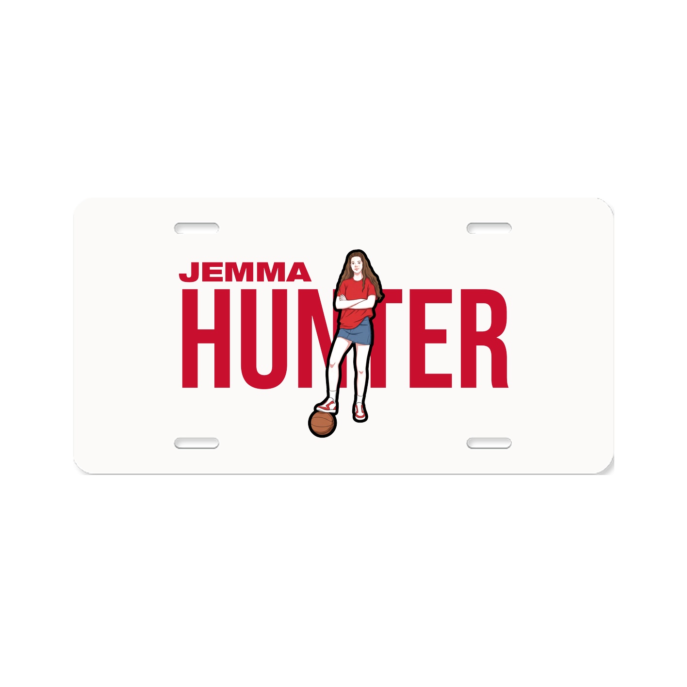License Plate — Player Name in Classic