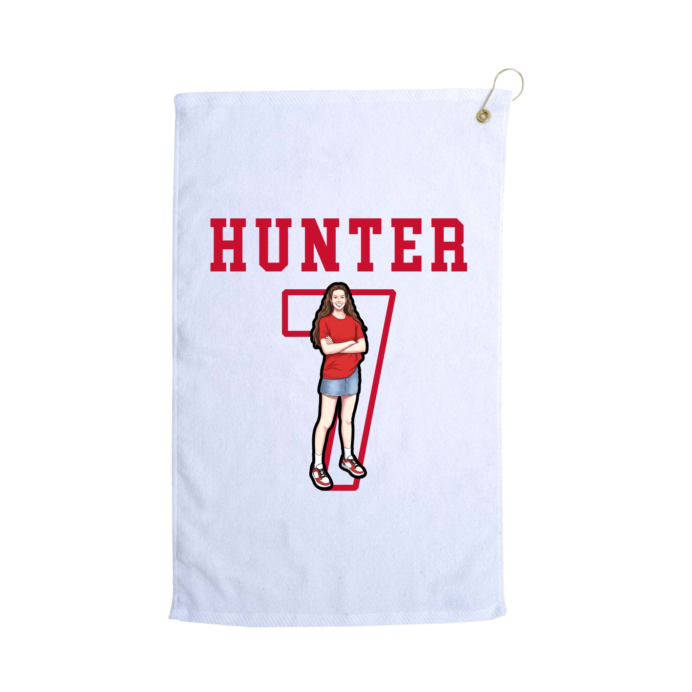 Golf Towel — Shirsey in White