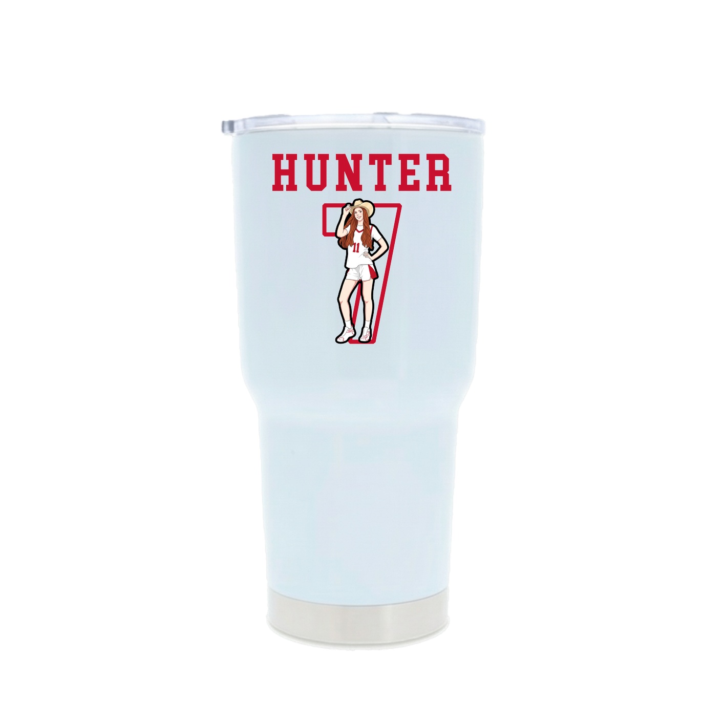 30oz Stainless Steel Tumbler — Shirsey in White