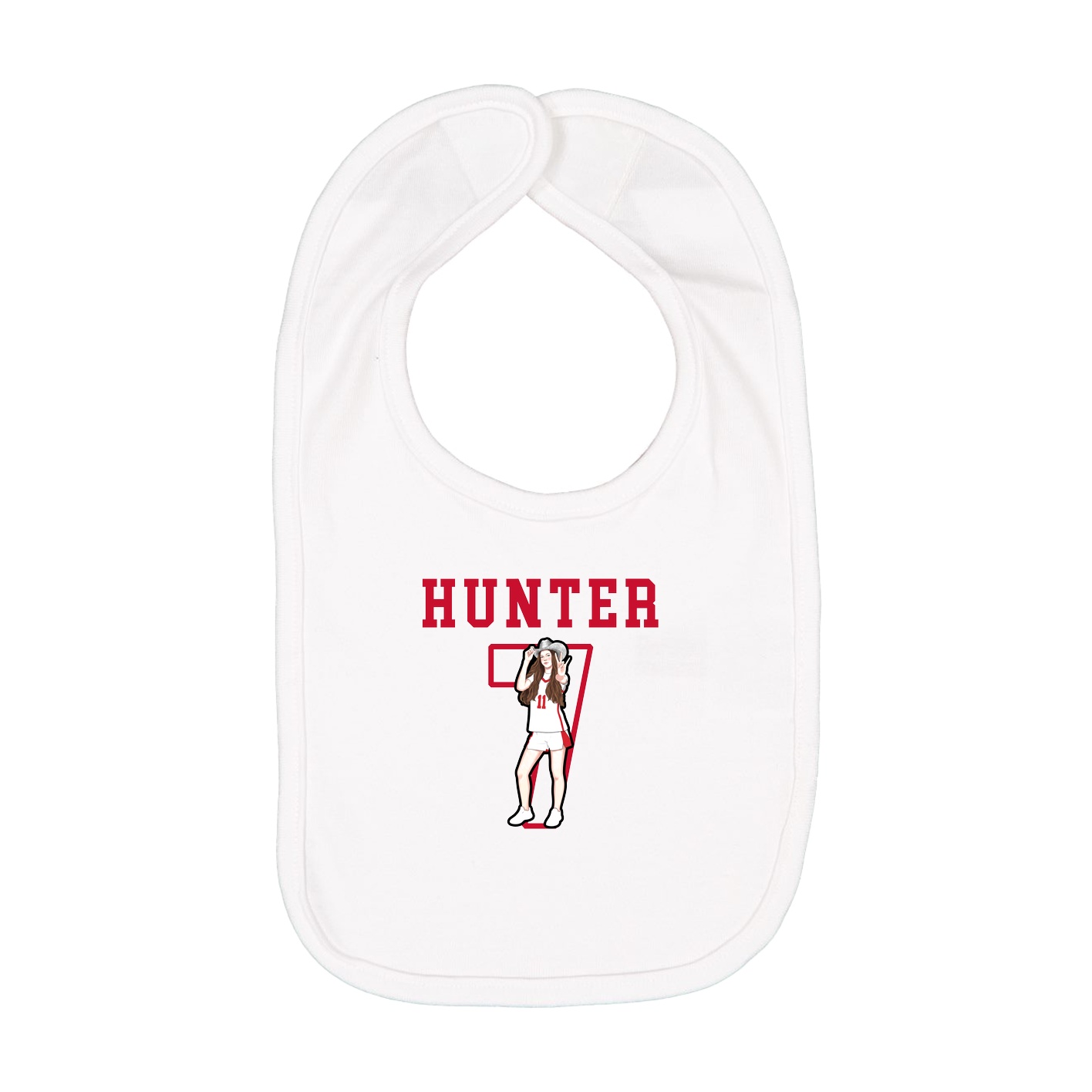 Infant Bib — Shirsey in White