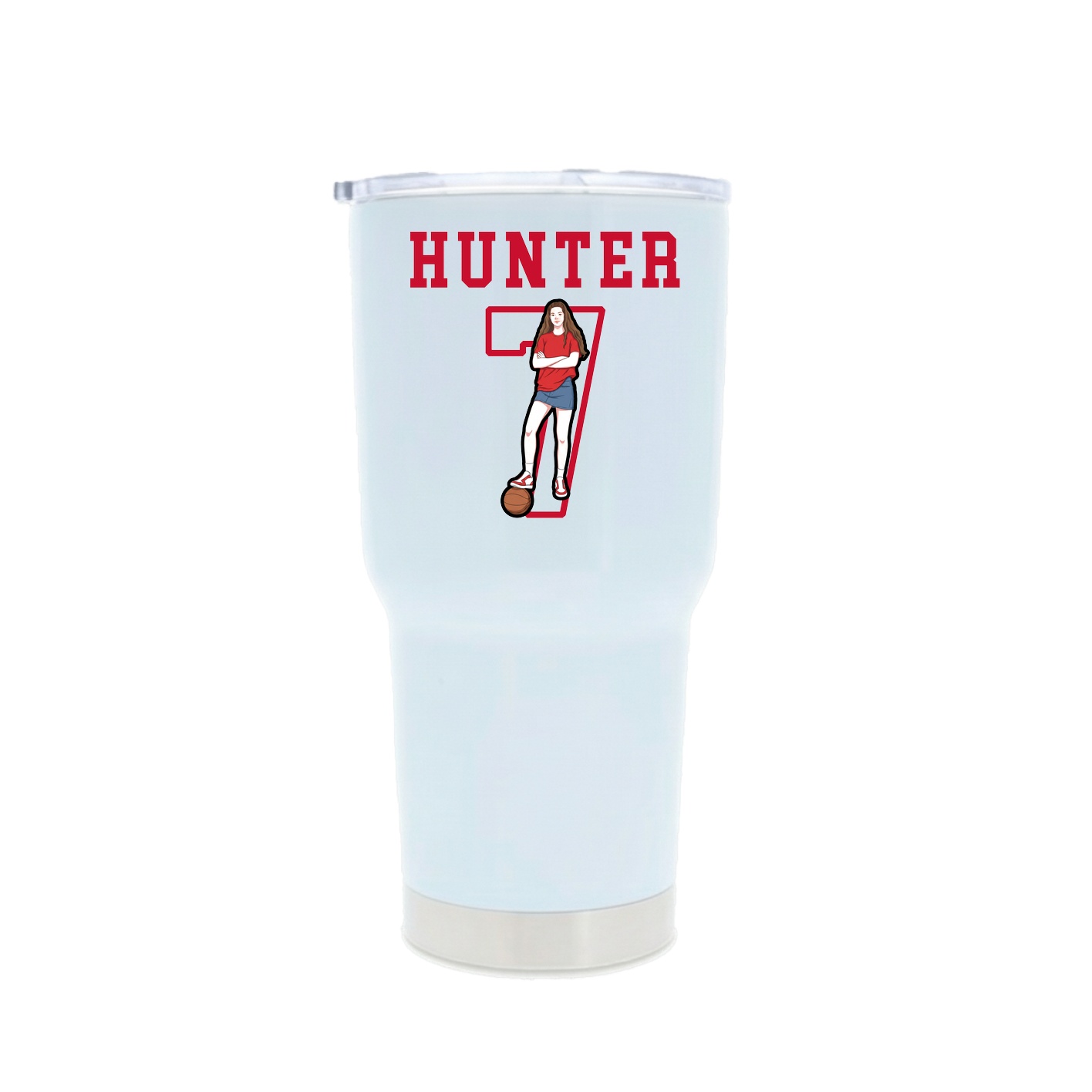 30oz Stainless Steel Tumbler — Shirsey in White