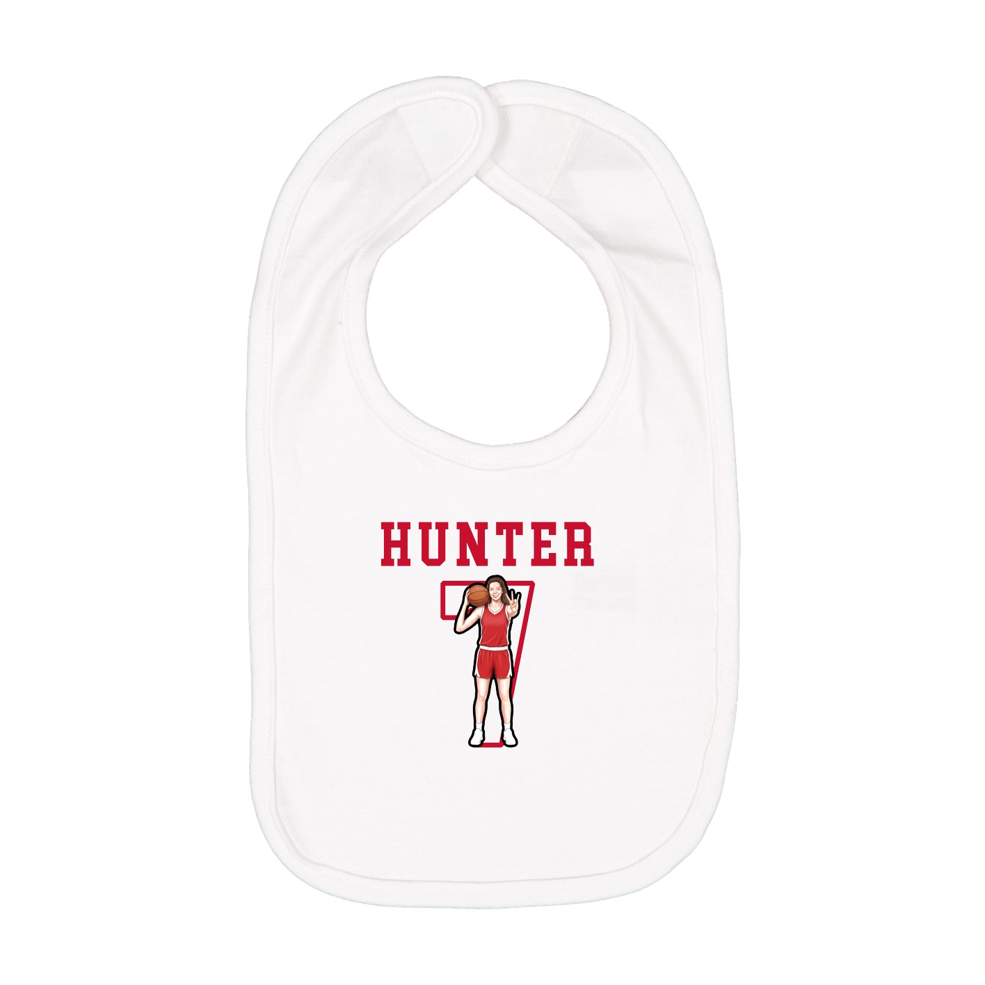 Infant Bib — Shirsey in White