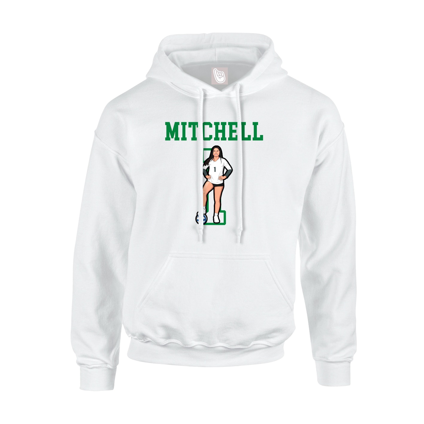 Hoodie — Shirsey in White