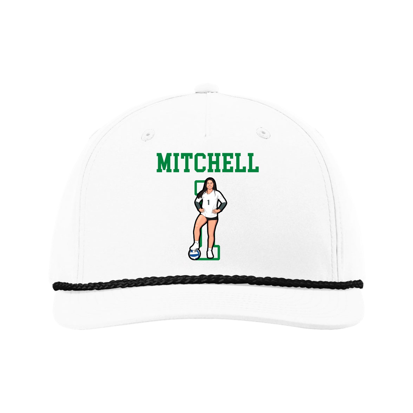 Five-Panel Classic Rope Cap — Shirsey in White