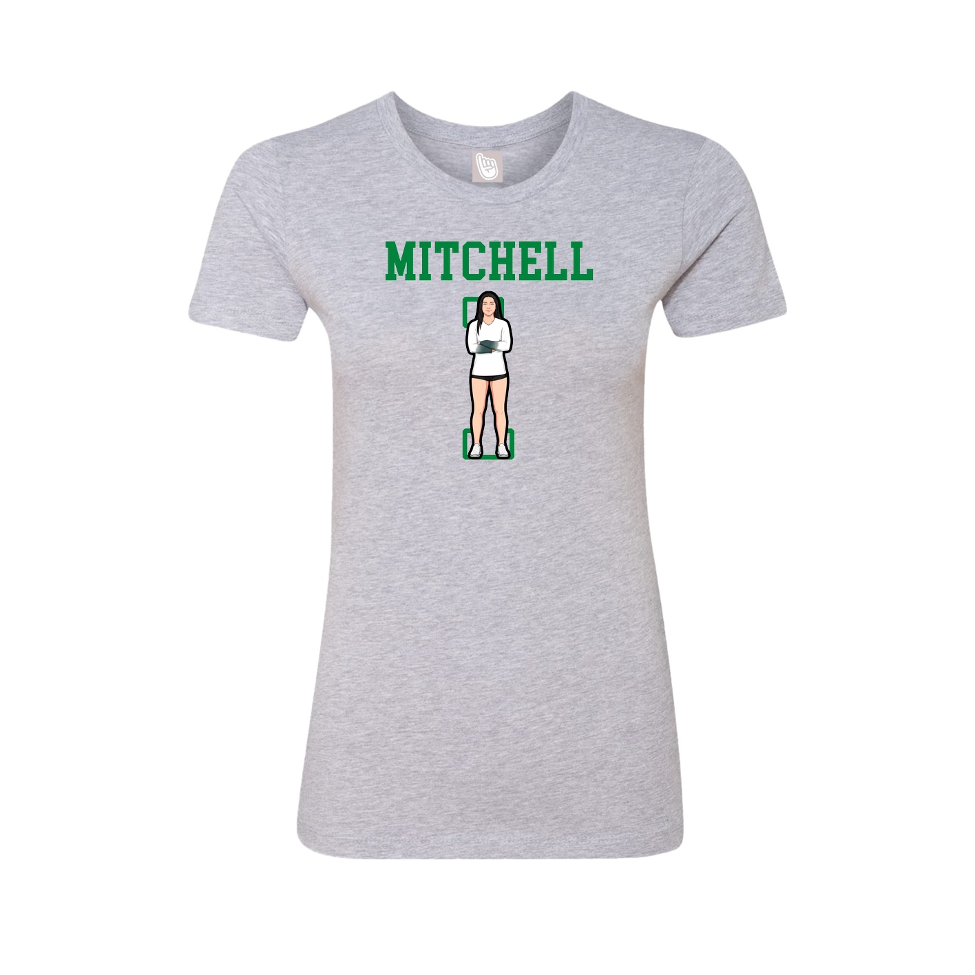 Fitted Women's Tee — Shirsey in Grey