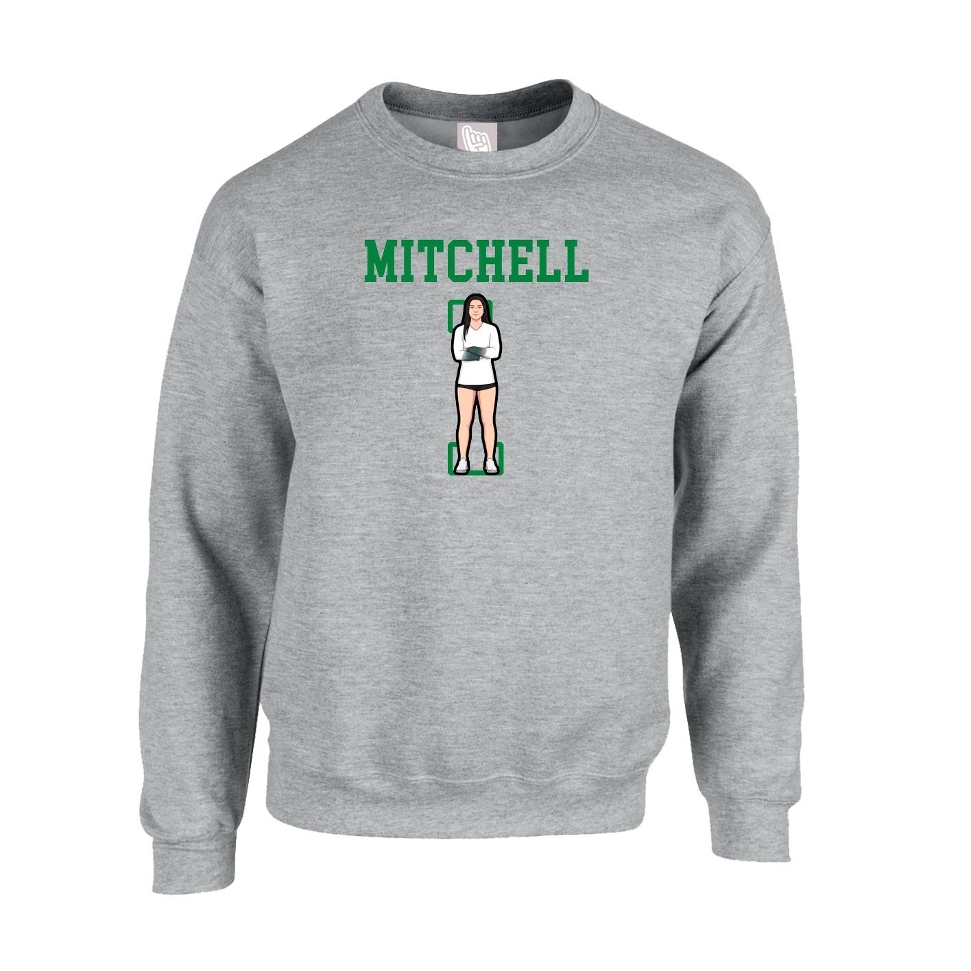 Fleece Crew — Shirsey in Grey