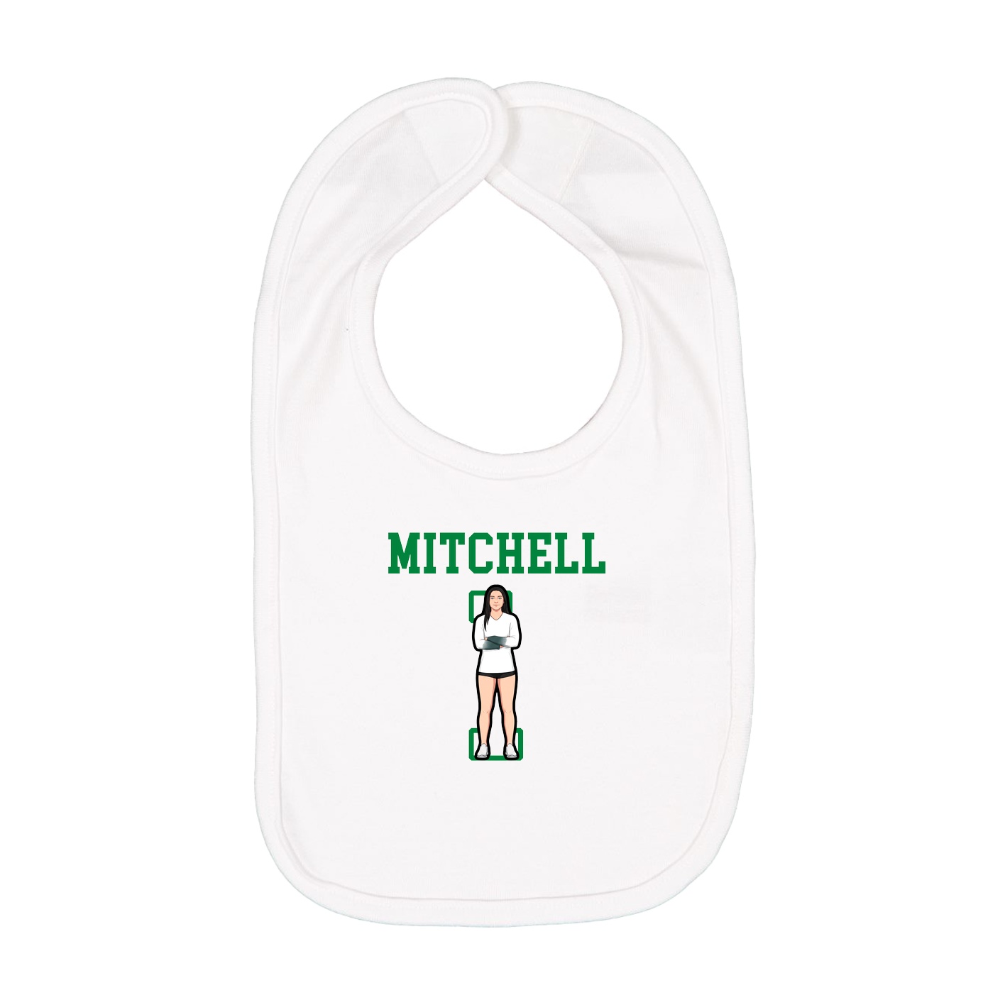 Infant Bib — Shirsey in White