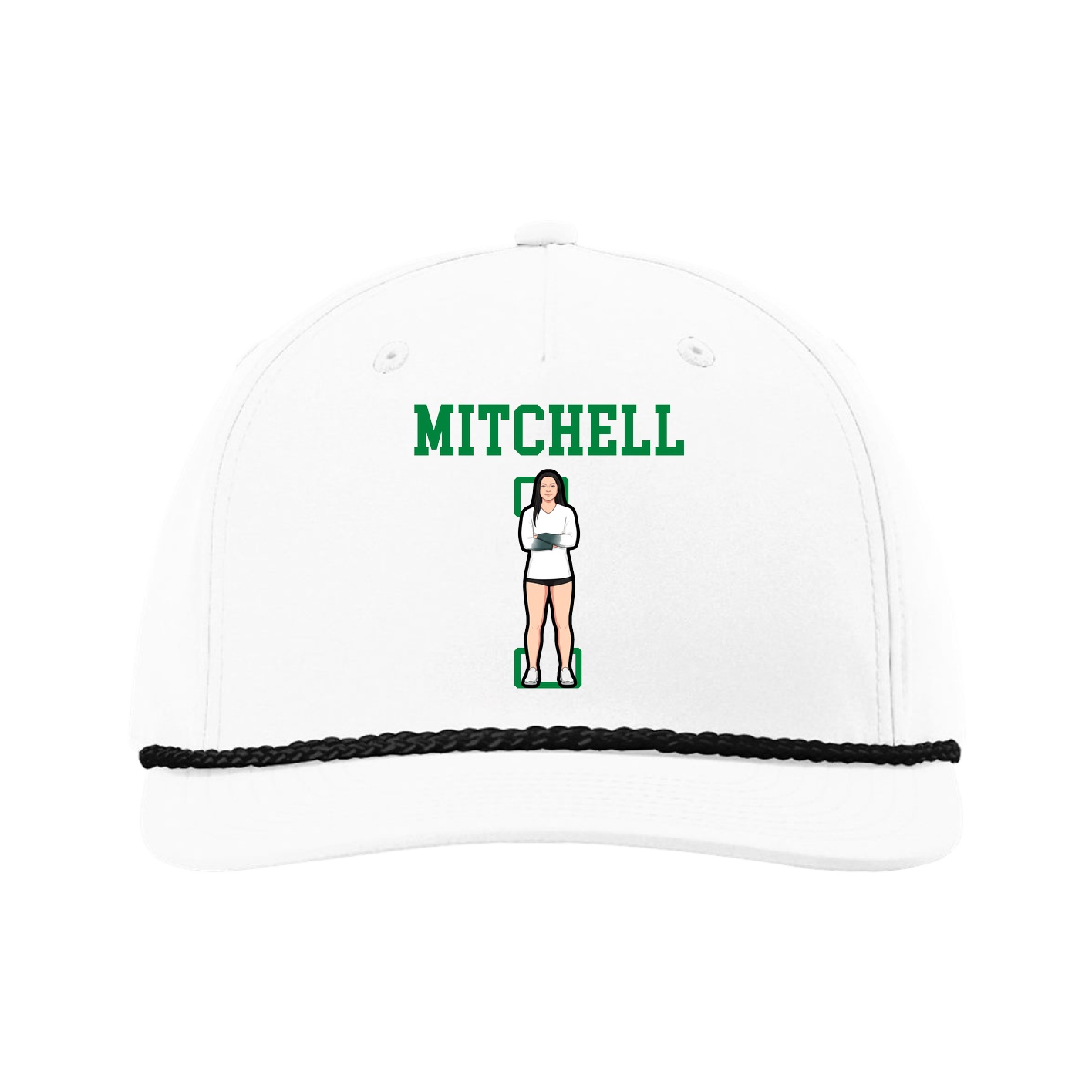 Five-Panel Classic Rope Cap — Shirsey in White