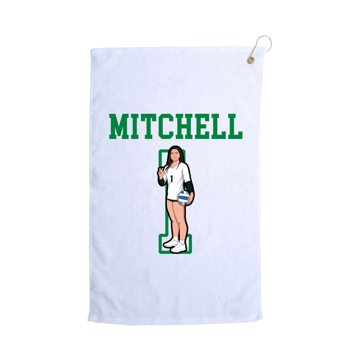 Golf Towel — Shirsey in White
