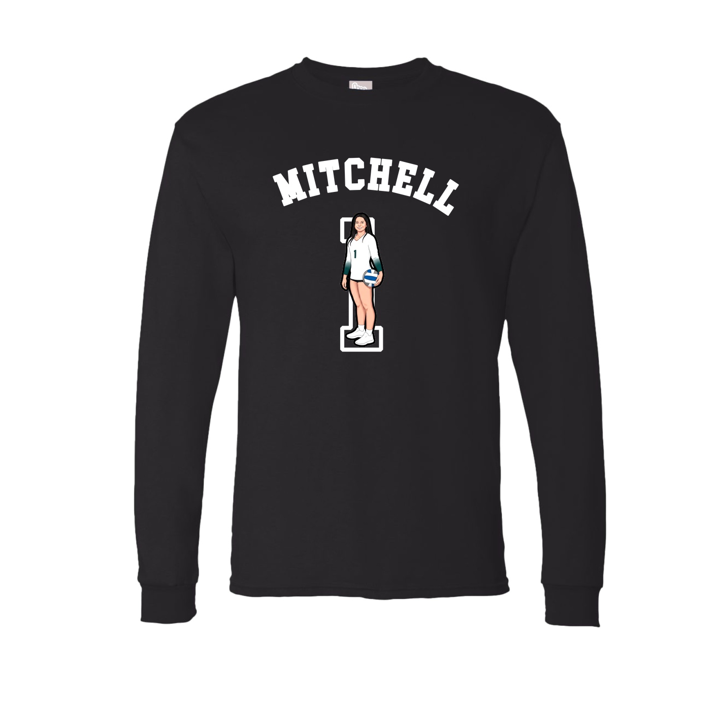 Long Sleeve Tee — Shirsey Arch in Black