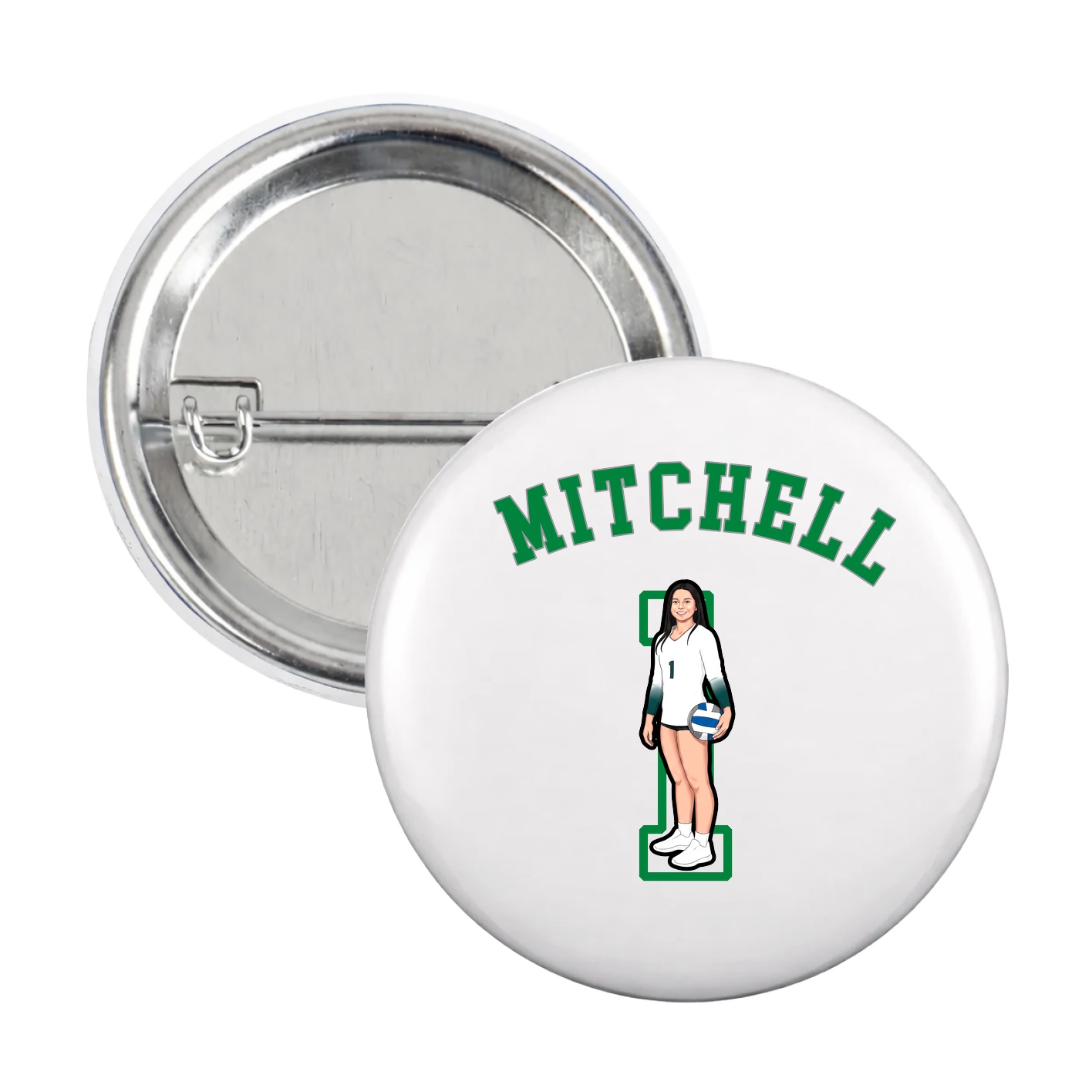 Game Day Button — Shirsey Arch in White