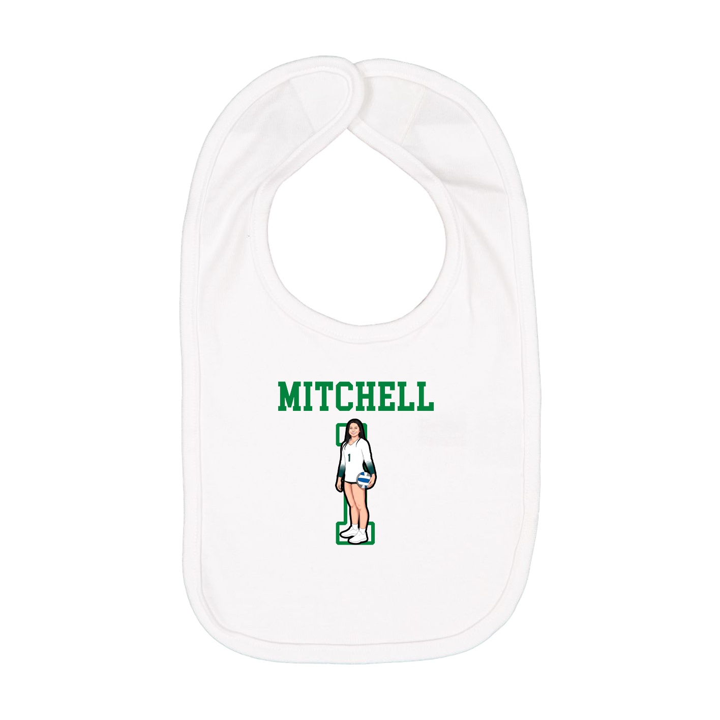 Infant Bib — Shirsey in White
