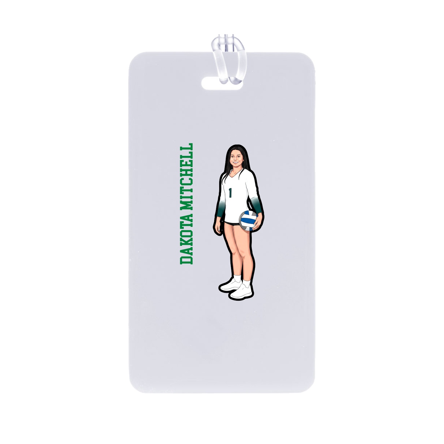 Bag Tag — Name Vertical in Classic